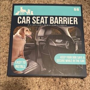 Car Seat Barrier for Pets - Black